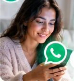 Une femme écrit à Doktori sur WhatsApp